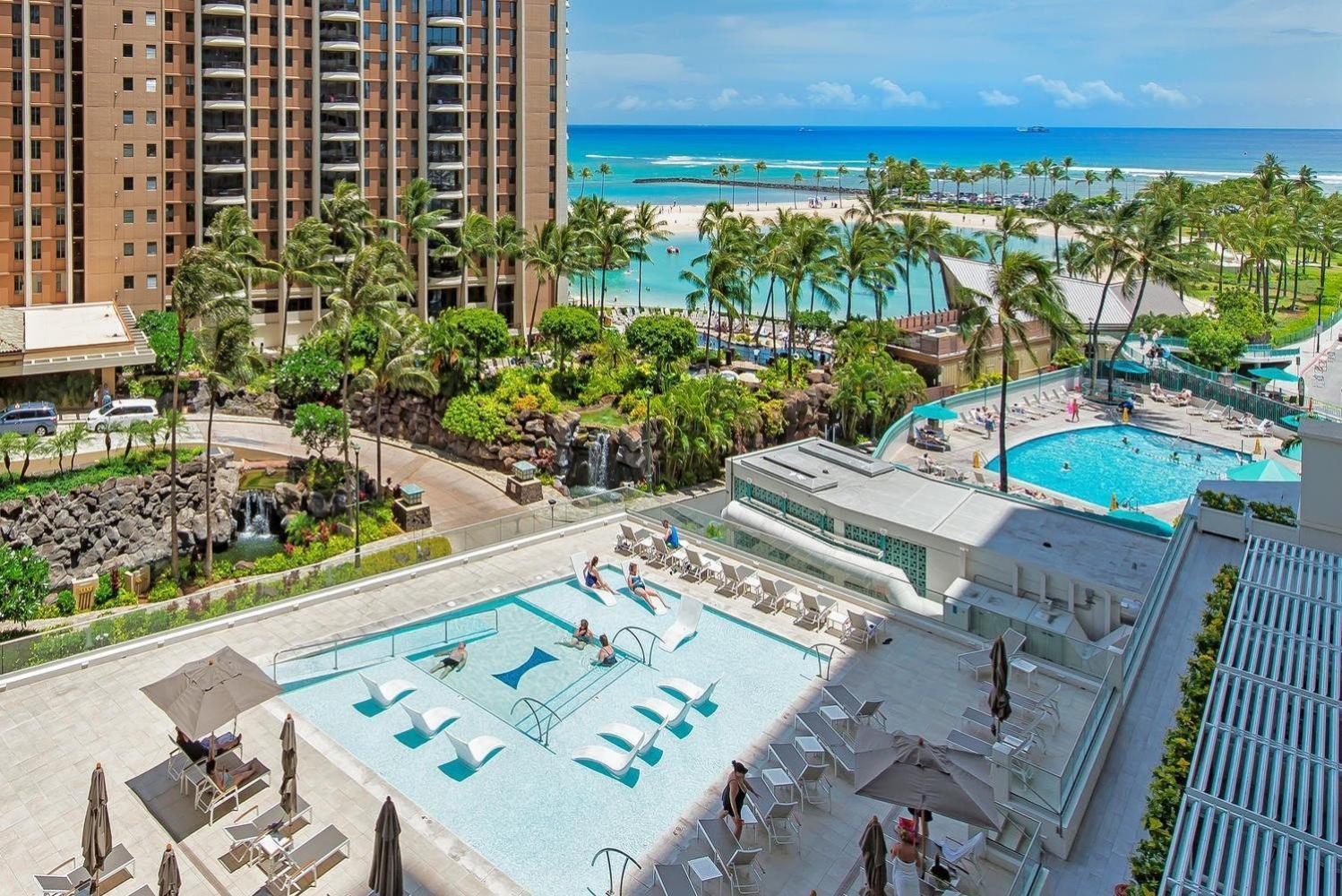 Ilikai Tower One Bedroom Lagoon View Waikiki Condos With Lanai & Free Wifi 檀香山 客房 照片