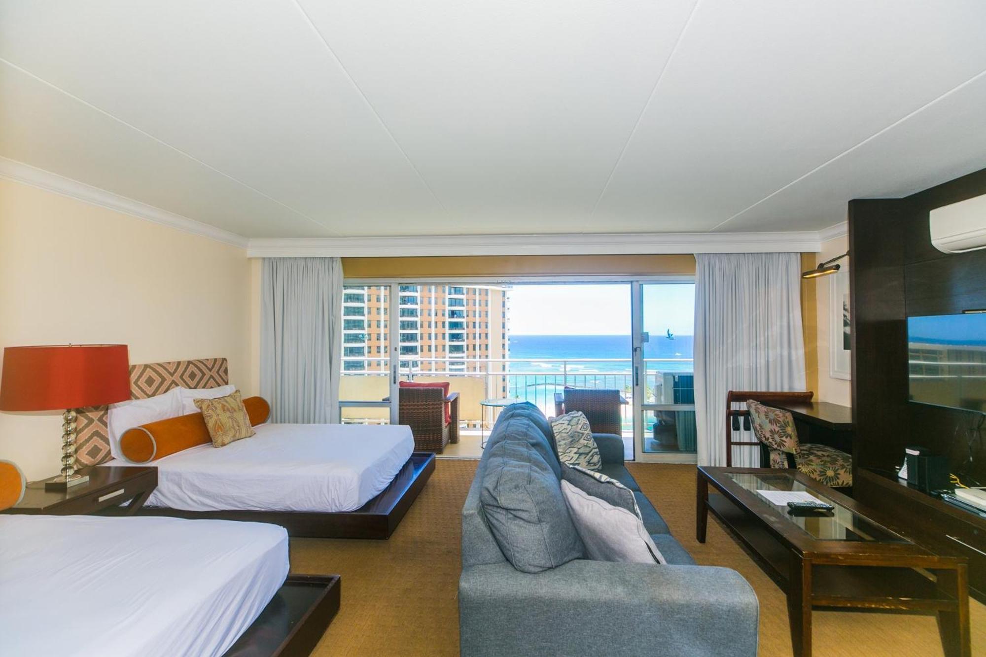 Ilikai Tower One Bedroom Lagoon View Waikiki Condos With Lanai & Free Wifi 檀香山 客房 照片