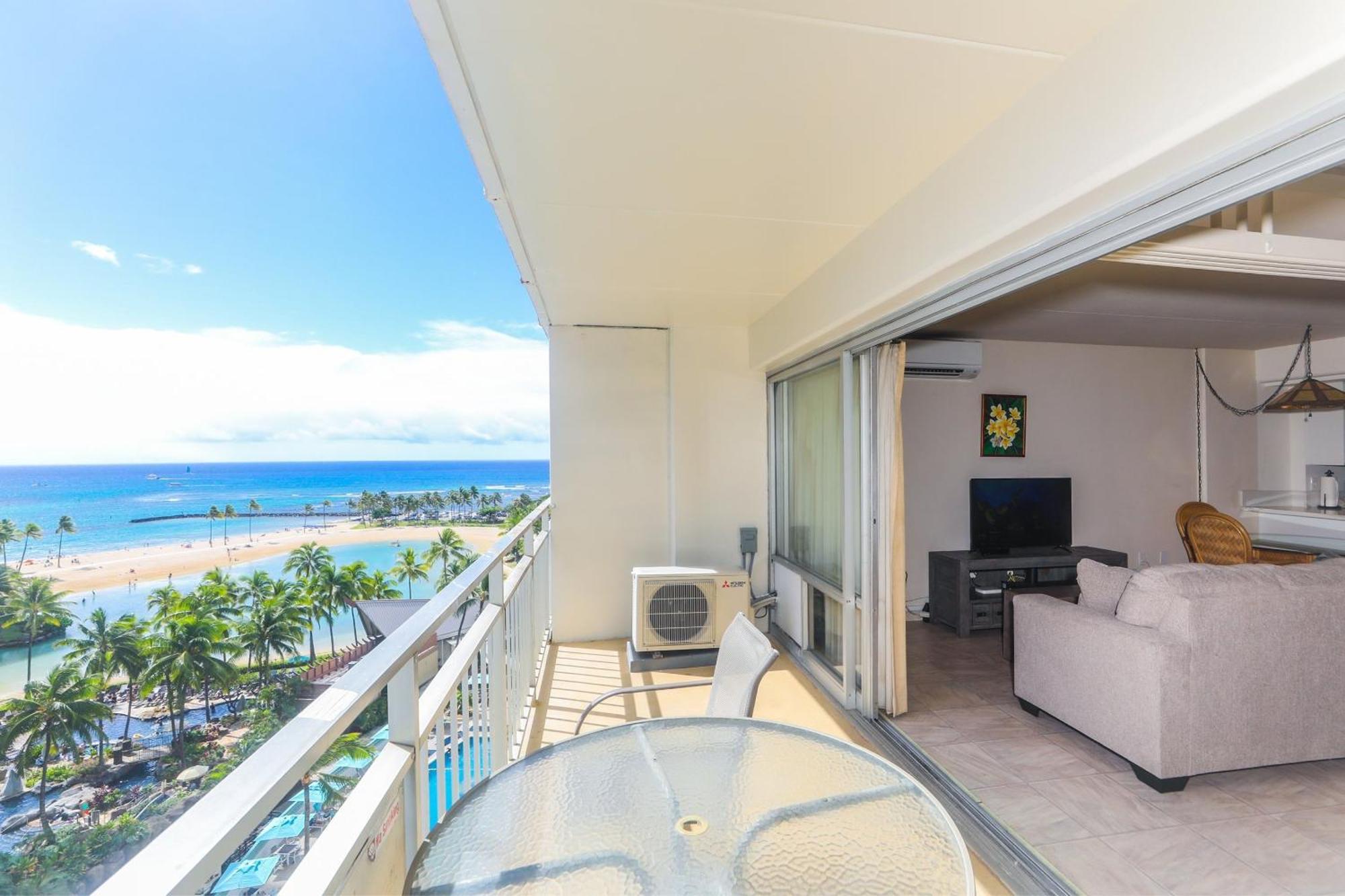 Ilikai Tower One Bedroom Lagoon View Waikiki Condos With Lanai & Free Wifi 檀香山 客房 照片
